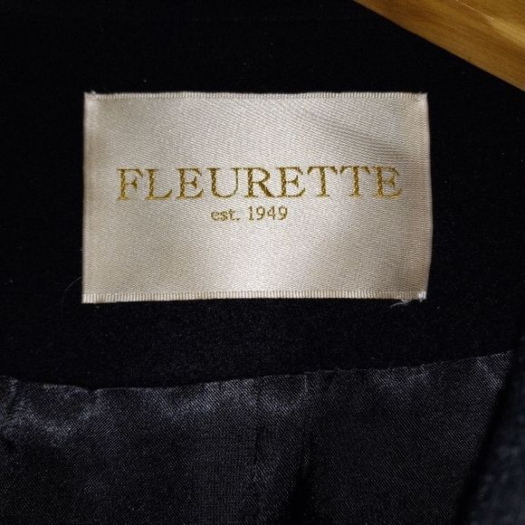 Vintage Fleurette Lined Wool/Cashmere Long Jacket - Picture 2 of 10